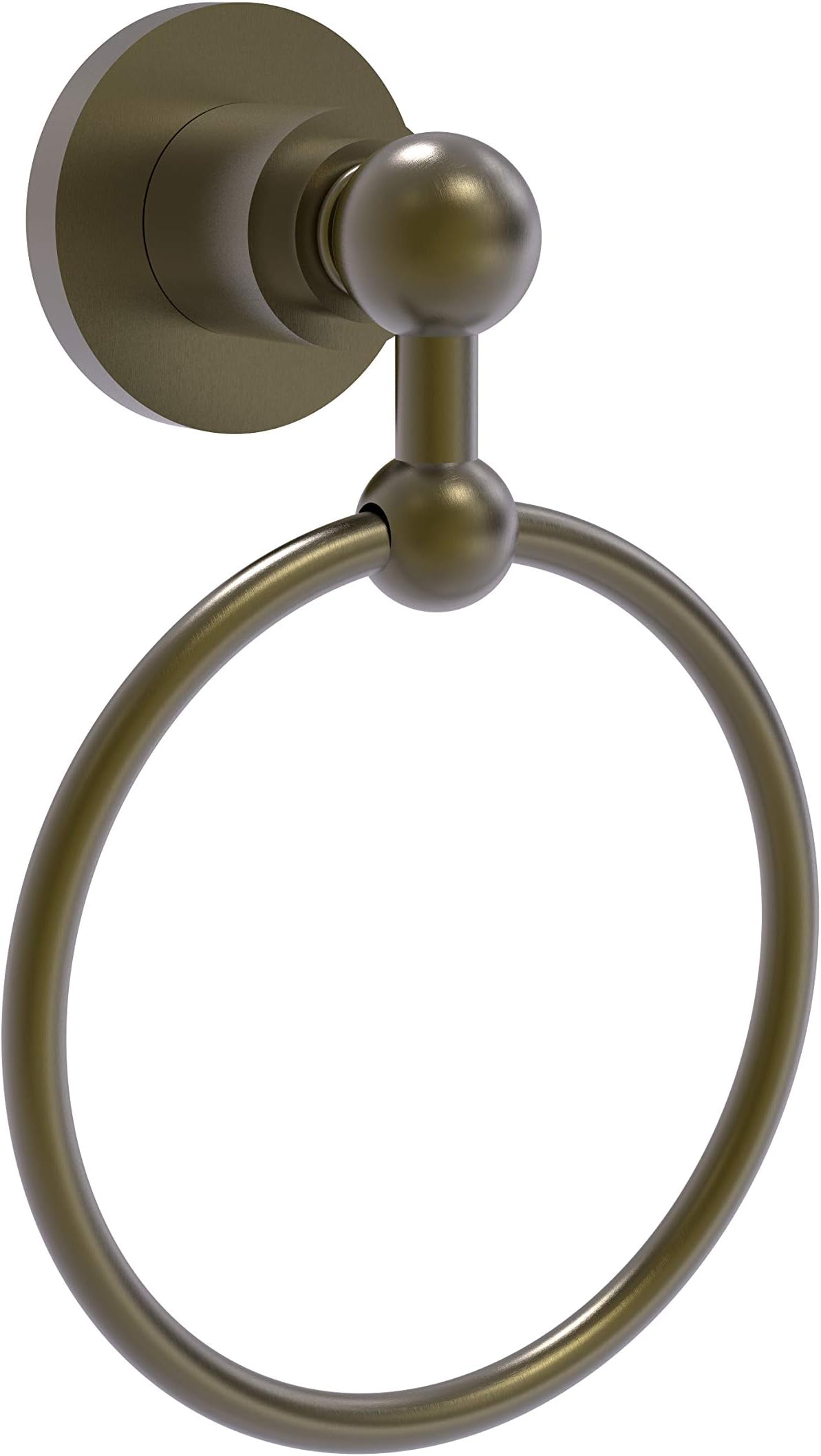 Allied BrassAP-16 Astor Place Collection Towel Ring, Antique Brass