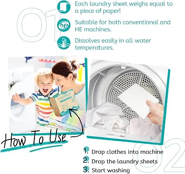 CLEARALIF Laundry Detergent Sheets, Fresh Ocean, 240 Loads, Eco Strips