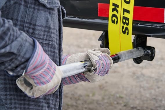 Keeper - 36 Winch Bar, Chrome - Use with Bolt-On or Weld Style Deep Storage Winch