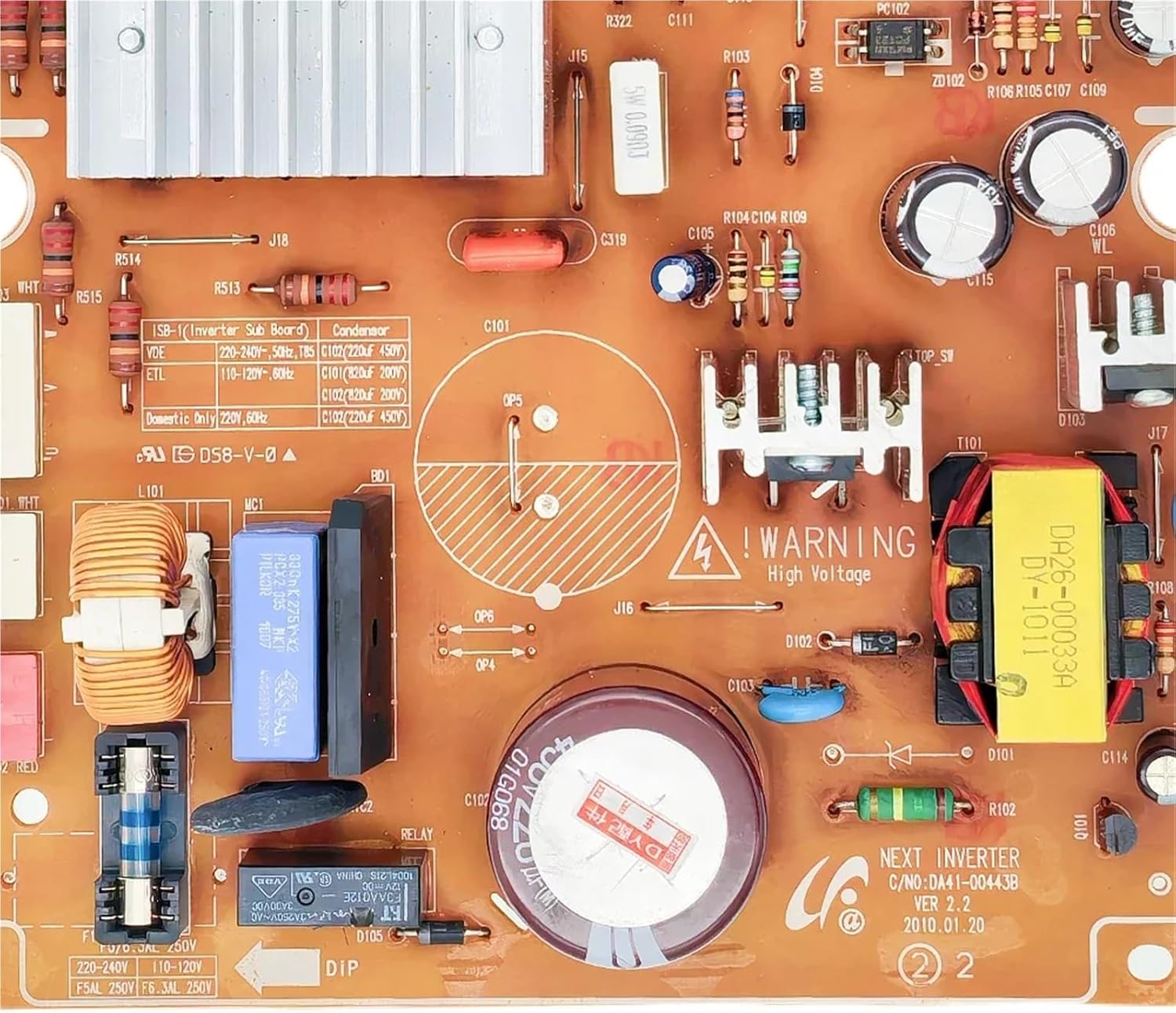 1Pcs DA41-00443B Control Board for Refrigerator Circuit PCB Fridge Motehrboard Freezer Parts