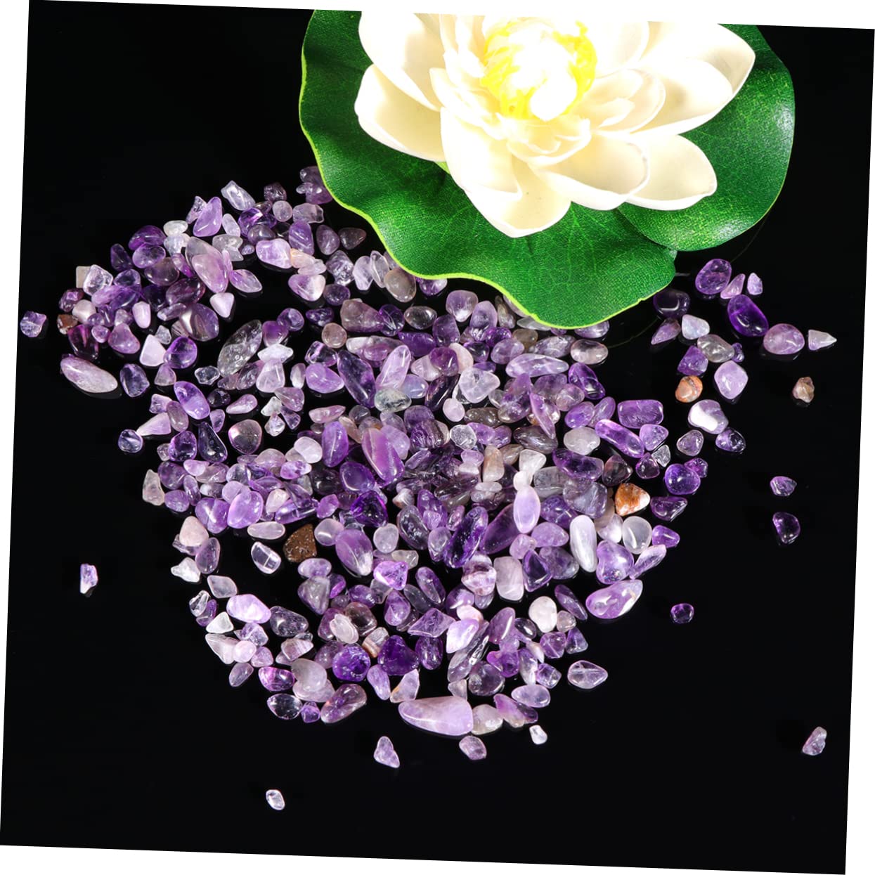 Gravier violet pour aquarium, pierre chakra