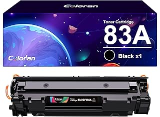 Coloran 83A CF283A Compatible with HP 83A Toner Black for HP Laserjet Pro MFP M127fw Toner MFP M125nw M125a M127fn M127fs M225dn M225dw Pro M201dw M201n (Black, Pack of 1)