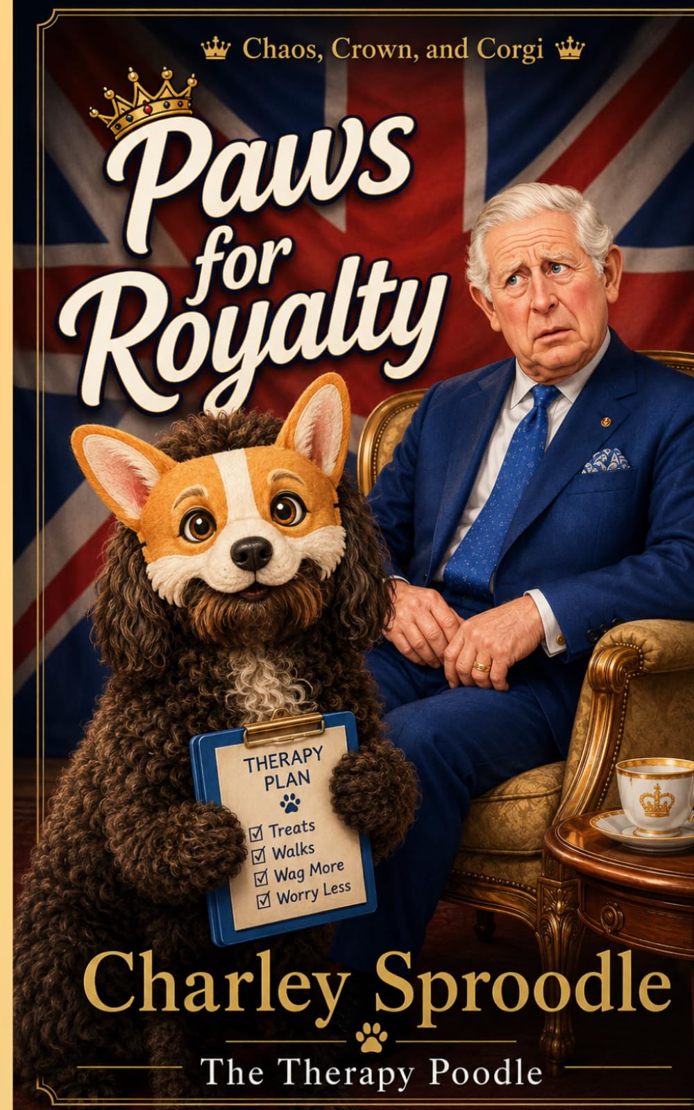 Paws for Royalty: Chaos, Crown and Corgi (Charley Sproodle the Therapy Poodle)