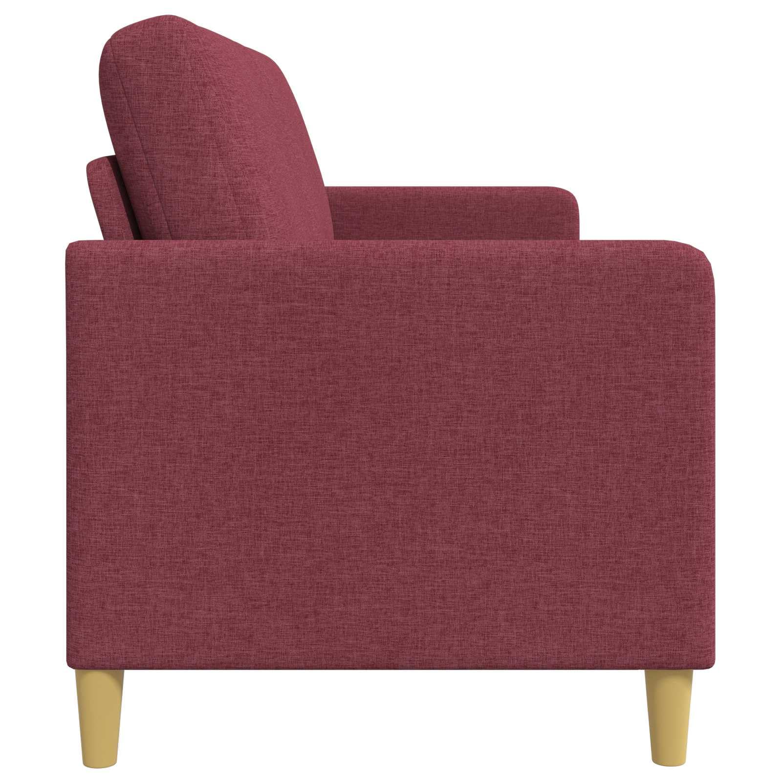Couch mit Stauraum Weinrot 152 x 78 x 87 cm Polyester Stoff Bettkasten ausziehbar Schlafsofa Wohnlandschaft modern skandinavisch