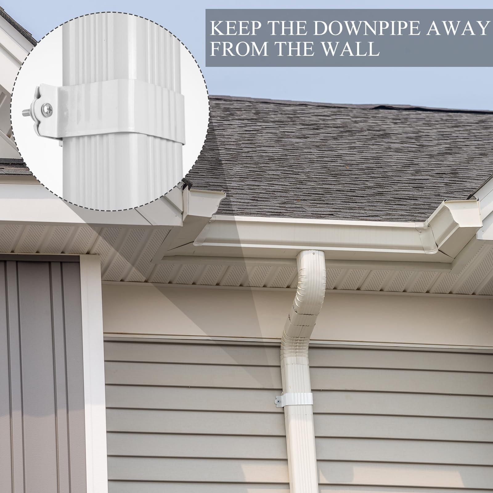 Gutter Brackets Gutter Downspout Straps 2x3, Downspout Brackets ...