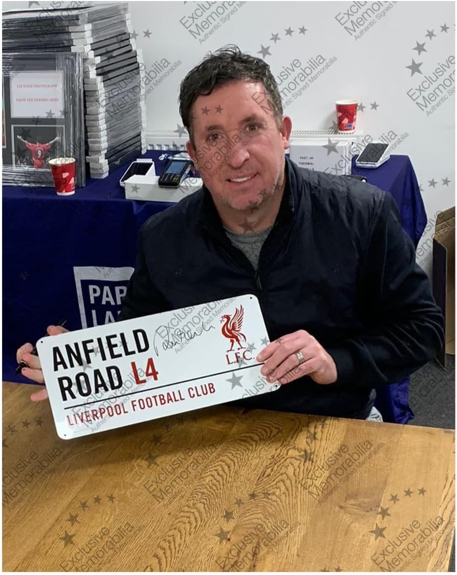 Robbie Fowler Signed Liverpool Street Sign, One-Size