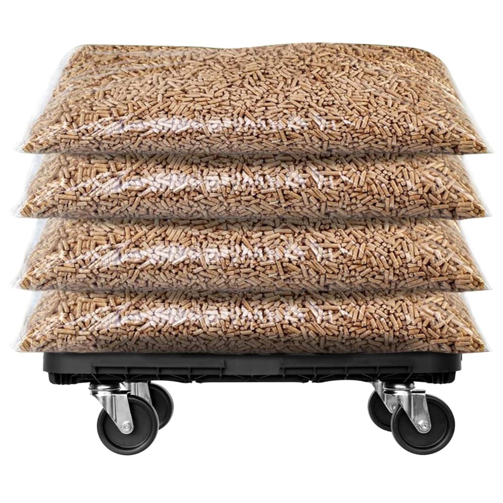 Transportroller 48x29 cm, Möbelroller bis 300 kg belastbar, Rollbrett mit 360 Grad Rädern, PP Kunststoff für Umzug und Werkstatt