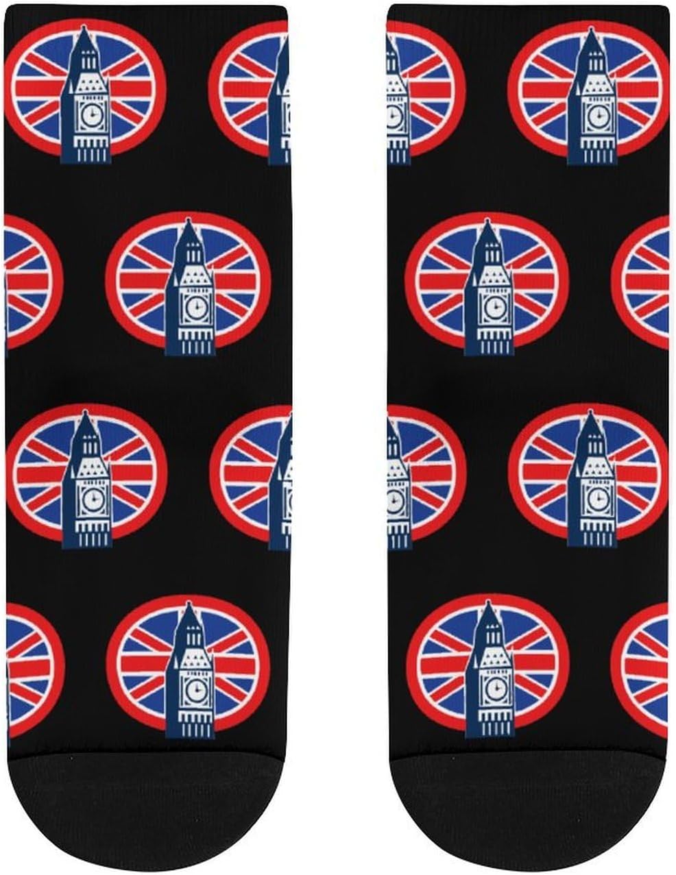 London Big Ben Knee High Socks Athletic Long Stockings Sport Casual Crew Tube Sock Boot