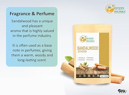 Miniatura 8 de Herbs Botanica Palitos de sándalo Natural Chandan Ki Lakdi Sagrado Sándalo Palitos de Sándalo Aromatic Bliss Spiritual Serenity Inciense Havan,
