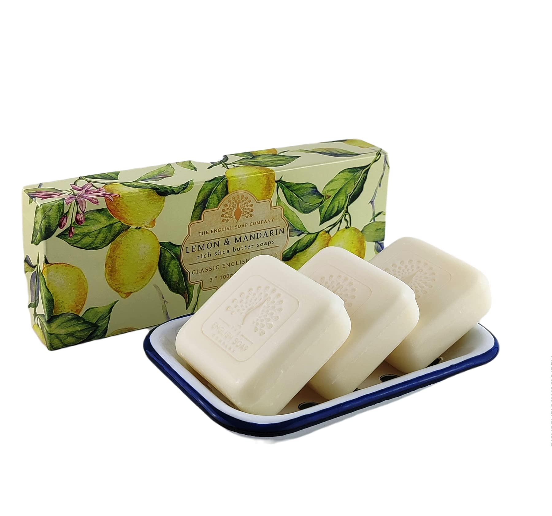 Geschenk Boxed Hand Seifen 3 x 100g Zitrone & Mandarine