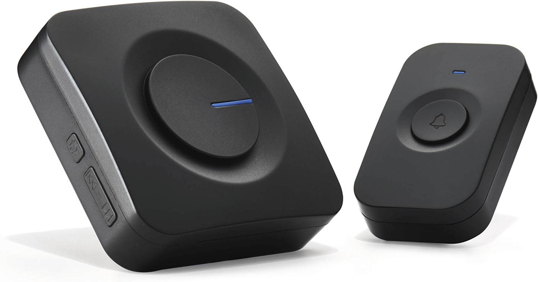 EMOS P5728 Doorbell/Wireless Bell Set with Bell Button and Bell, 52 Melodies, 180 m Range, 5 Volumes up to 90 dB, Battery Operated