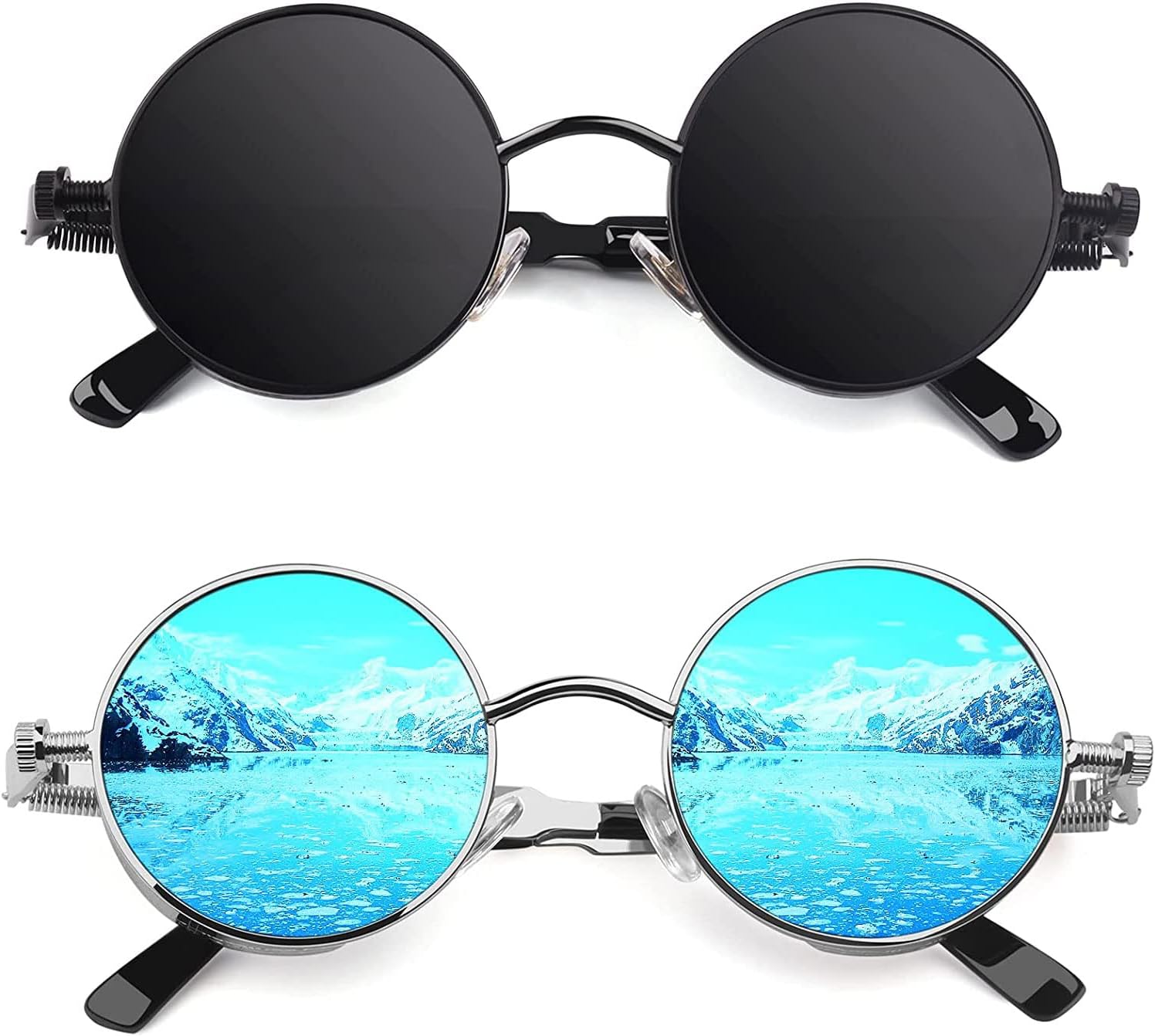 CGID E72 Retro Steampunk Circle Polarized Sunglasses Ethiopia Ubuy