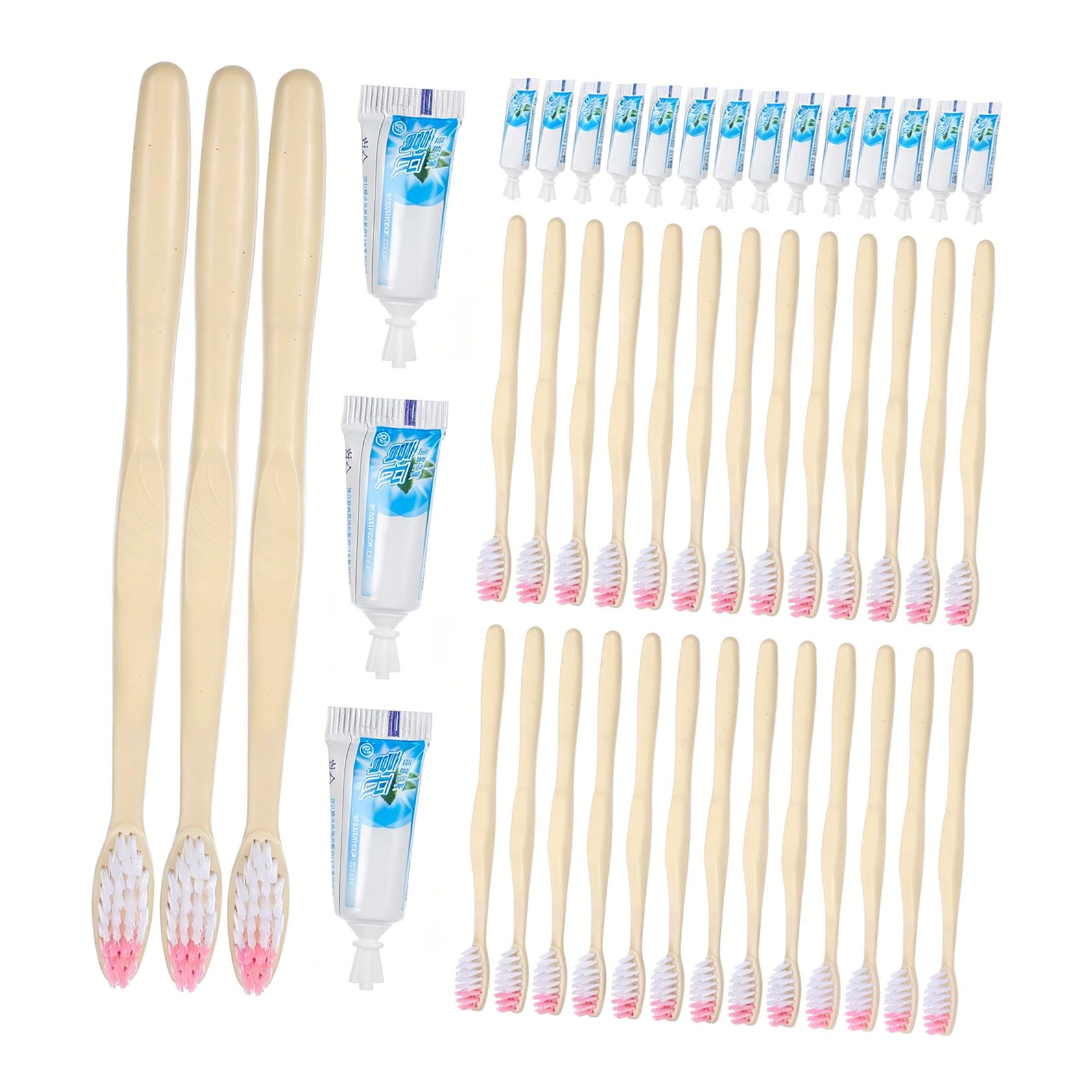 100pièces Brosses à Dents Jetables avec Dentifrice Individuel Set de Transparentes Poche pour Voyage et Hôtel Brosse Manuelle Extra Souple Usage Unique Pratique Plusieurs styles
