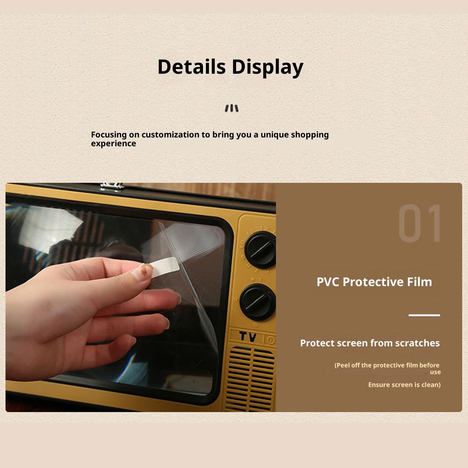 Retro Televisions Inspires - Lupas de pantalla móvil de 14 pulgadas, ampliador de pantalla, defensa ocular, no deslumbrantes, soporte plegable, lupas de pantalla aptas para viajes