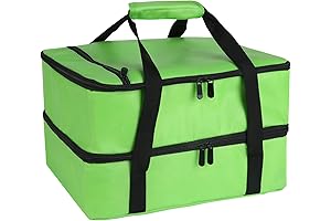 Bodaon Insulated Casserole Carrier Bag With Lid and Handle for 9x13 and 11x15 Inch Casseroles