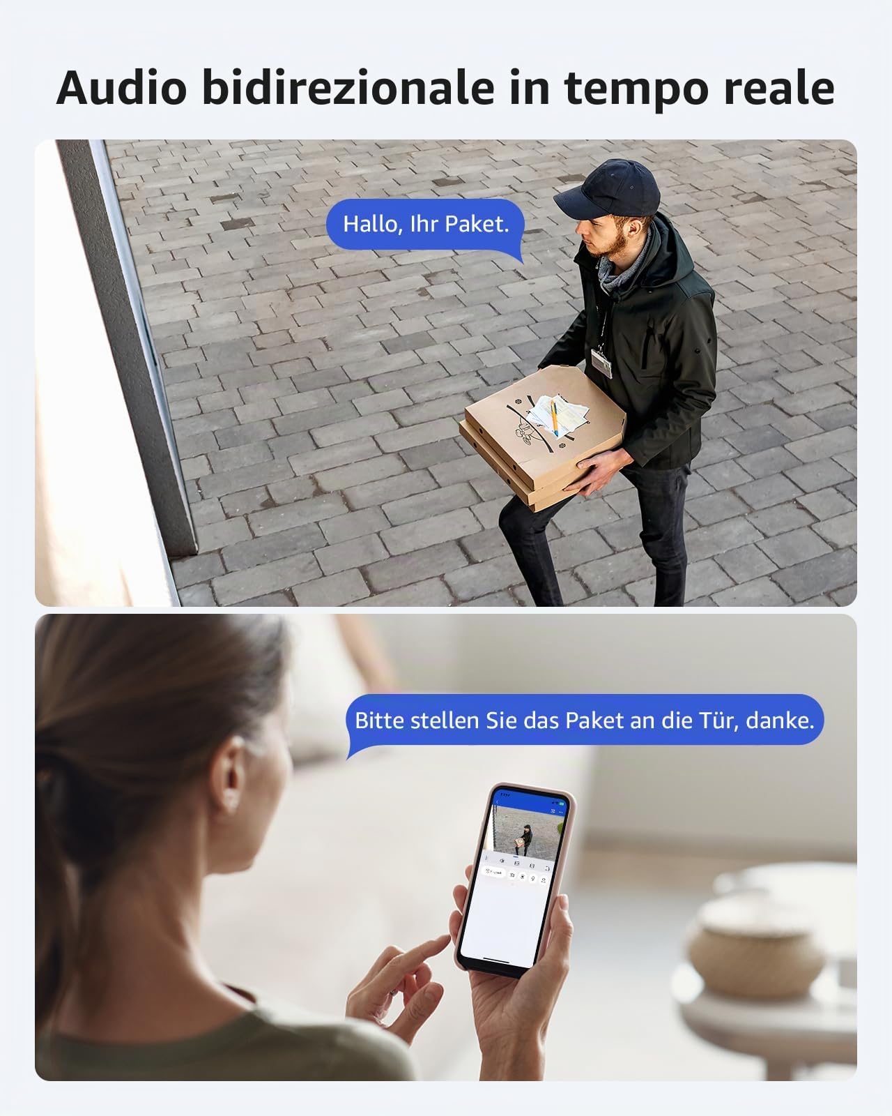 ANNKE 3K PT PoE Telecamera di sorveglianza esterna con tracciamento automatico, rotazione 345° inclinazione 80°, audio a 2 vie, riconoscimento AI di persone e veicoli, Smart Dual Light, CPT500