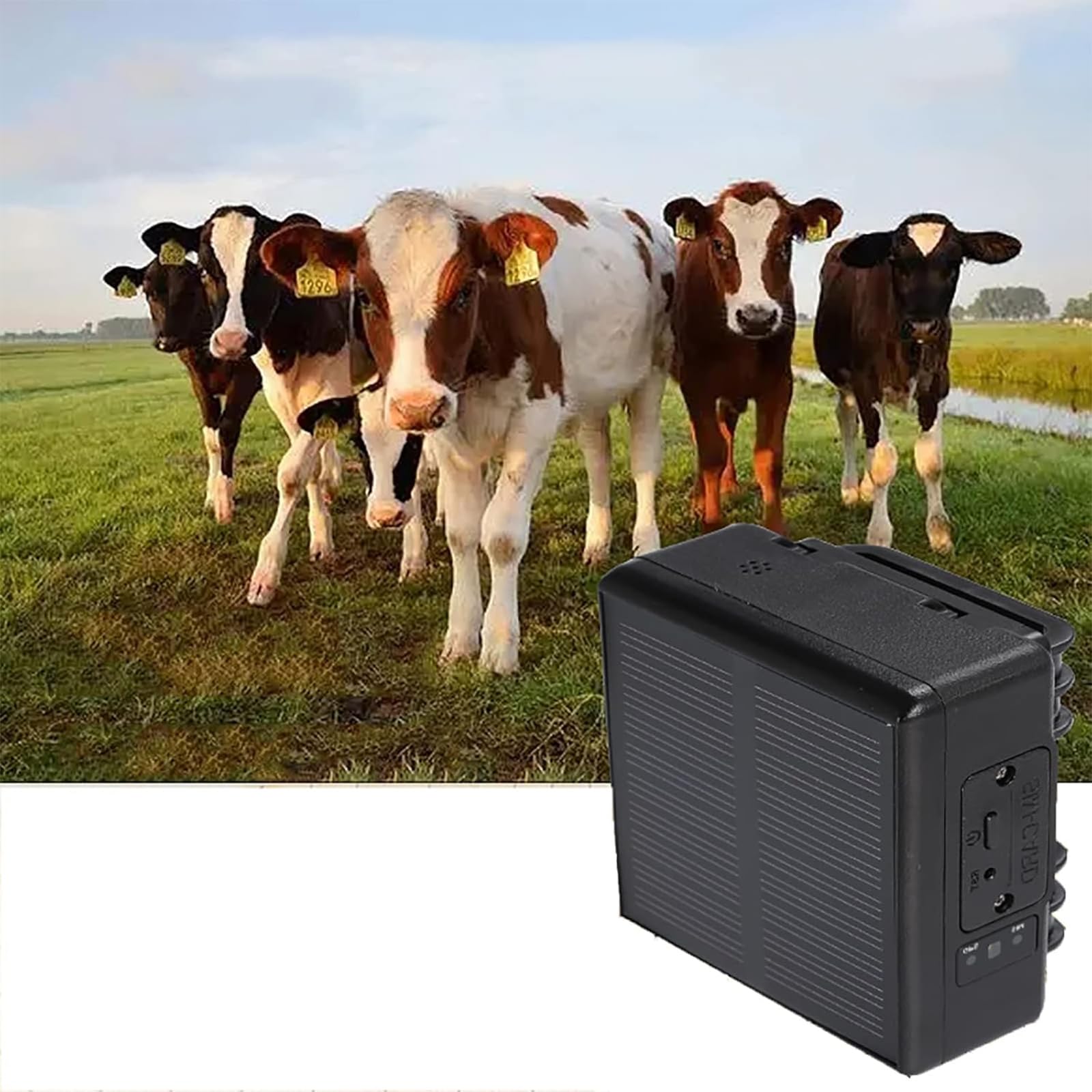 Lokalizator zwierząt 4G, słoneczny lokalizator GPS dla bydła owcy konia, pojemność baterii 4000 mAh, pozycjonowanie w czasie rzeczywistym, wirtualne ogrodzenie i funkcja trajektorii historycznej