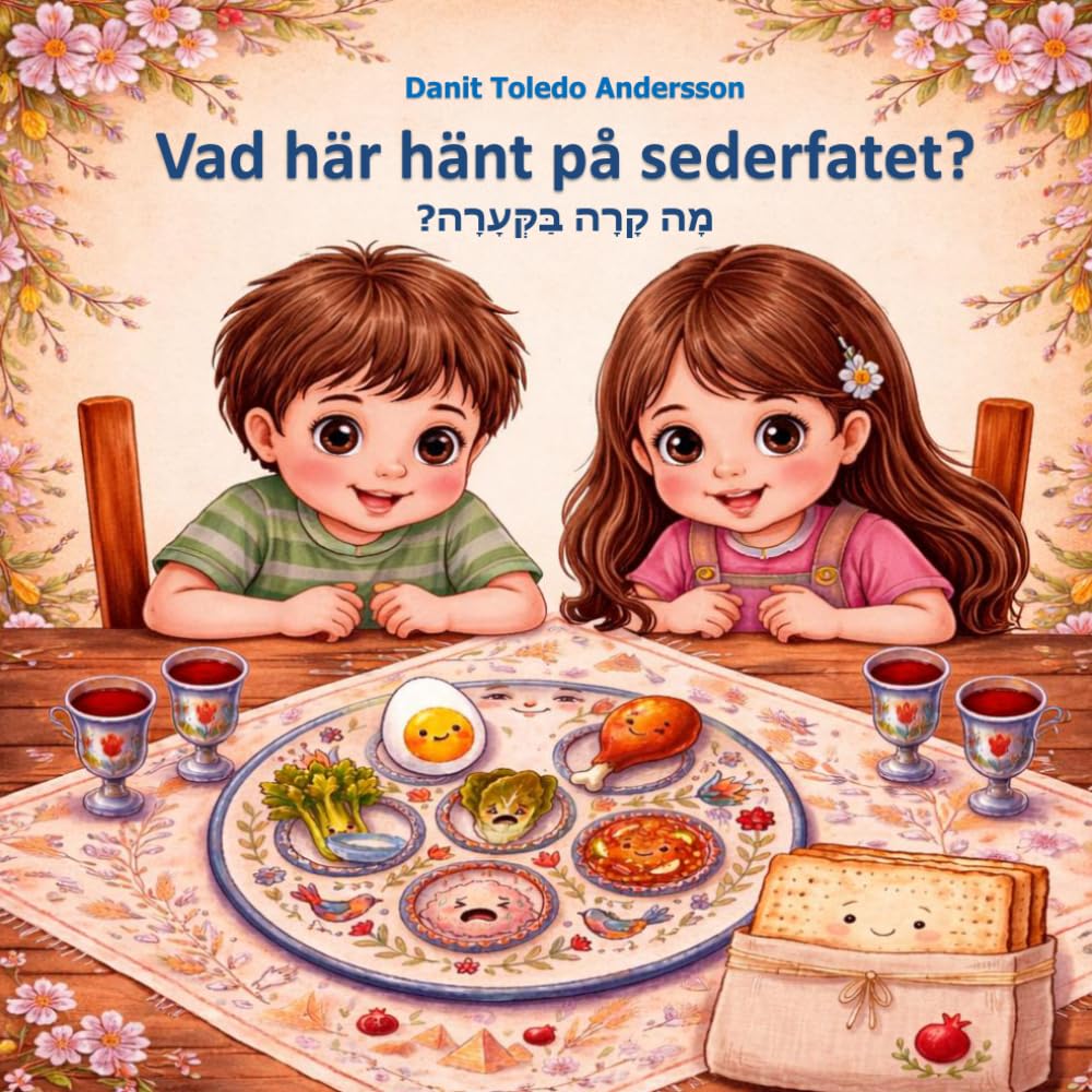 Vad har hänt på sederfatet (svenska-hebreiska): מה קרה בקערה (אני קורא/ת עברית I read hebrew)