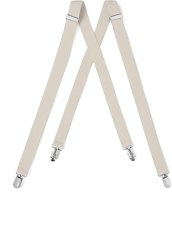 Suspender & Bow Tie Set (Adult, Tan)