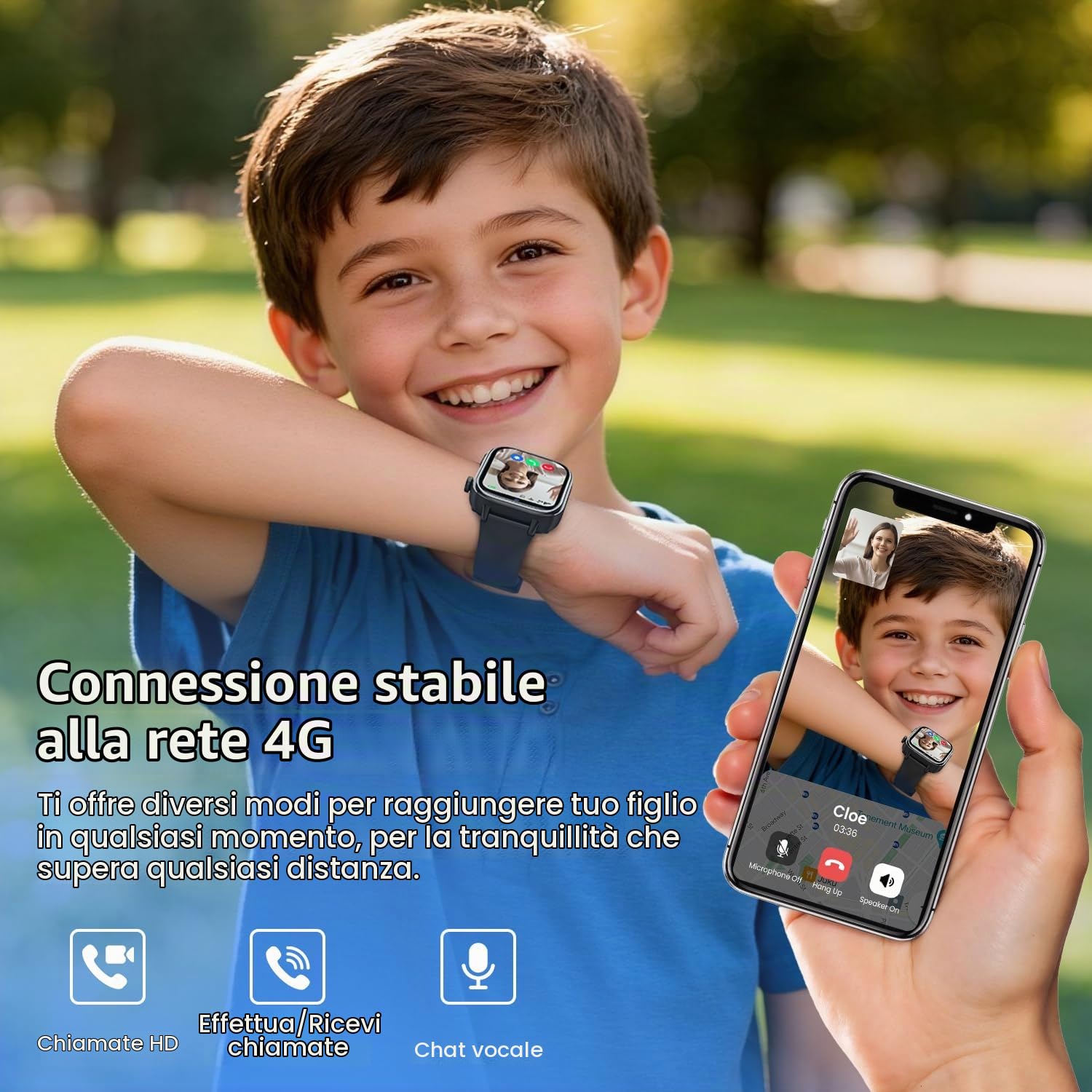 4G Smartwatch Bambini, Orologio Smartwatch Bambini con GPS, Videochiamate, Chat Vocale, SOS, modalità Scuola, Contapassi, Sveglia, Giochi, Smart Watch Regalo per Ragazzi e Ragazze, Nero