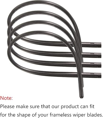 Miniatura 3 de Xafissy - Repuestos de limpiaparabrisas de 26 pulgadas, 0.236in, repuesto universal para limpiaparabrisas de automóvil, tiras de goma para