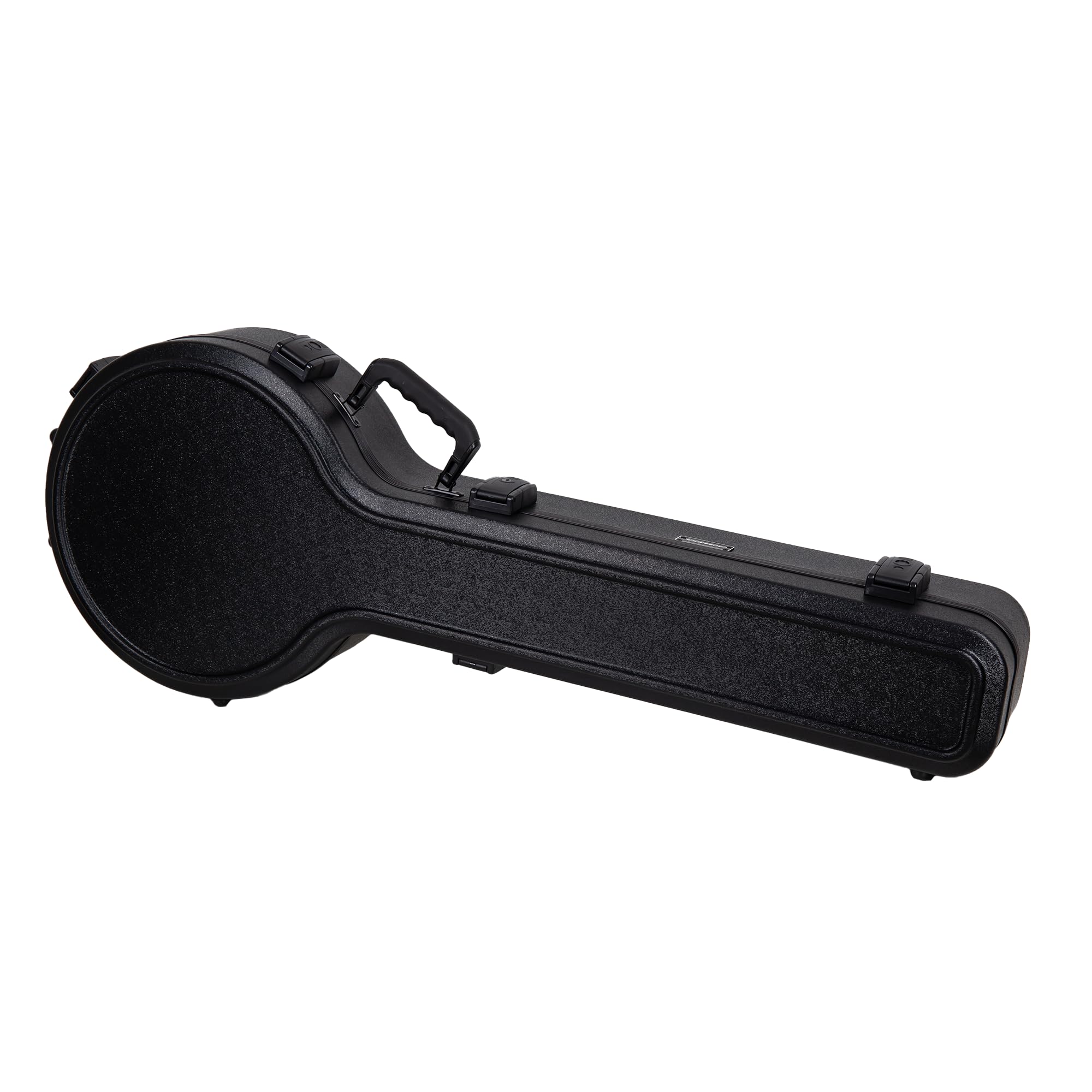 Crossrock Odporna na zarysowania twarda obudowa do 5-strunowych stylów rezonatorów banjo, z zamkiem TSA, komora wewnętrzna - czarna (CRA980BJBK), Czarny, 5-String Resonator Banjo, 5-strunowy rezonator