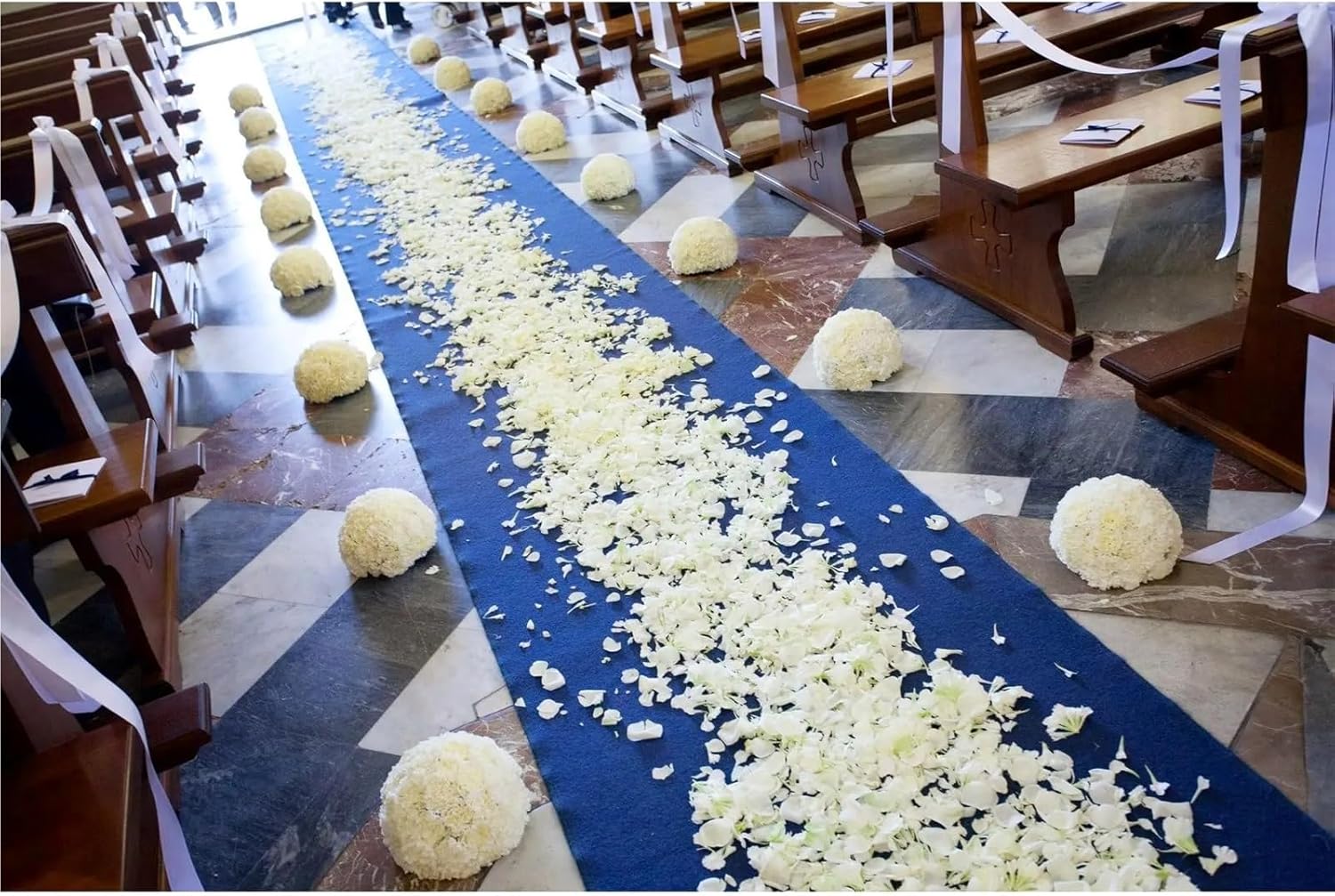 Aisle Runners Wedding Blue Runner Carpet Rugs for Step and Repeat Display Ceremony Parties Events Indoor(5M,1M)