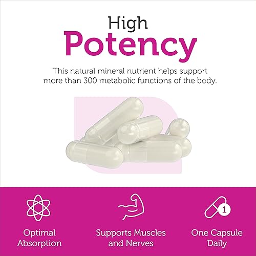 Miniatura 4 de Zahler - Cápsulas de suplemento de magnesio de 200 mg (90 unidades) Citrato de magnesio bioactivo Kosher certificado para máxima absorción - Mineral