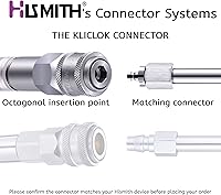 Vista 2 de Hismith Consolador de silicona con puño de 8.5 pulgadas para máquina sexual premium con sistema KlicLok, longitud insertable de 8 pulgadas, diámetro