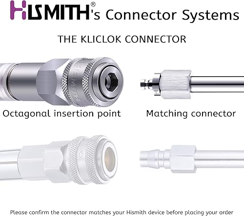 Miniatura 2 de Hismith Consolador de silicona con puño de 8.5 pulgadas para máquina sexual premium con sistema KlicLok, longitud insertable de 8 pulgadas, diámetro