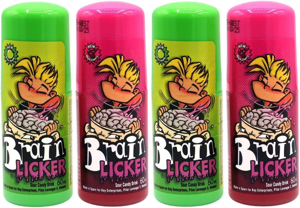 Brain Licker Sour Apple & Black Cherry 60ml (4 PACK) – 2 Apple & 2 Black Cherry Flavors