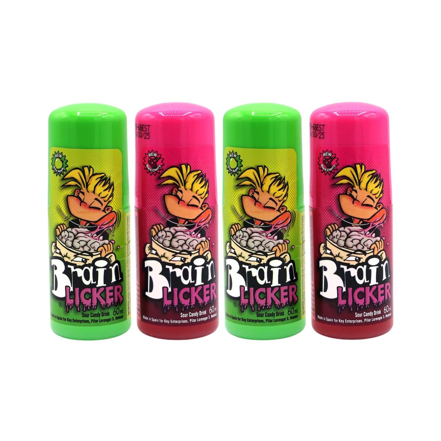 Brain Licker Sour Apple & Black Cherry 60ml (4 PACK) – 2 Apple & 2 Black Cherry Flavors