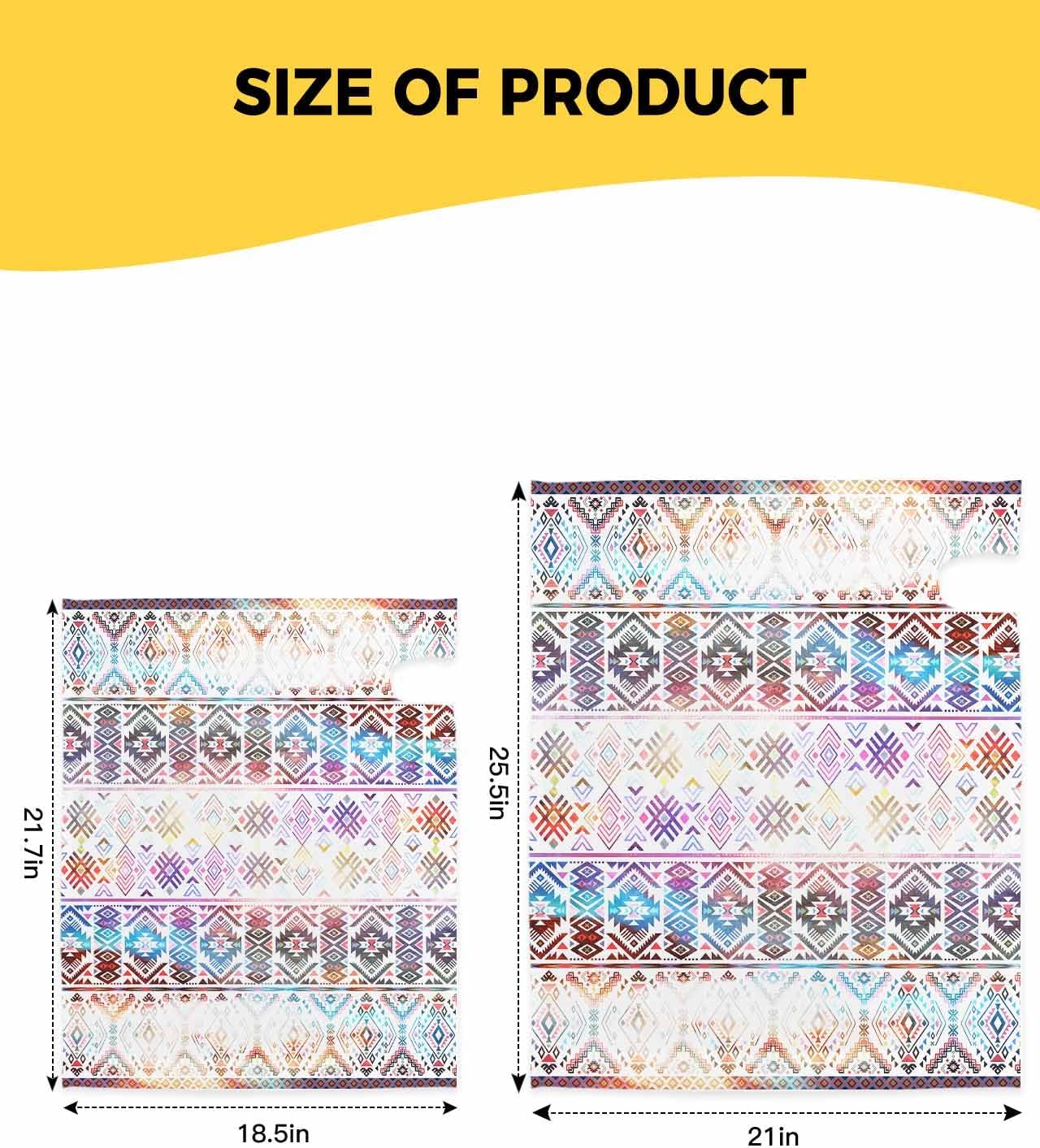 Aztec Mailbox Covers Magnetic Standard Size,Decorative Post Letter Numbers Box Wrap Decoration Covers Large Accessories for Garden Outdoor Décor Southwest Geometric Colorful Mexican Stripe Bohemian