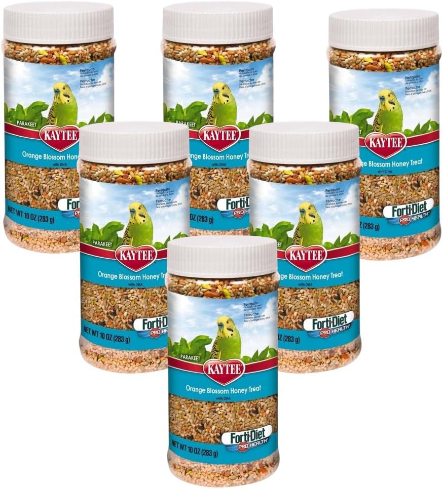 Kaytee Forti-Diet Pro Health Parakeet Oran Blos Honey Jar 10oz