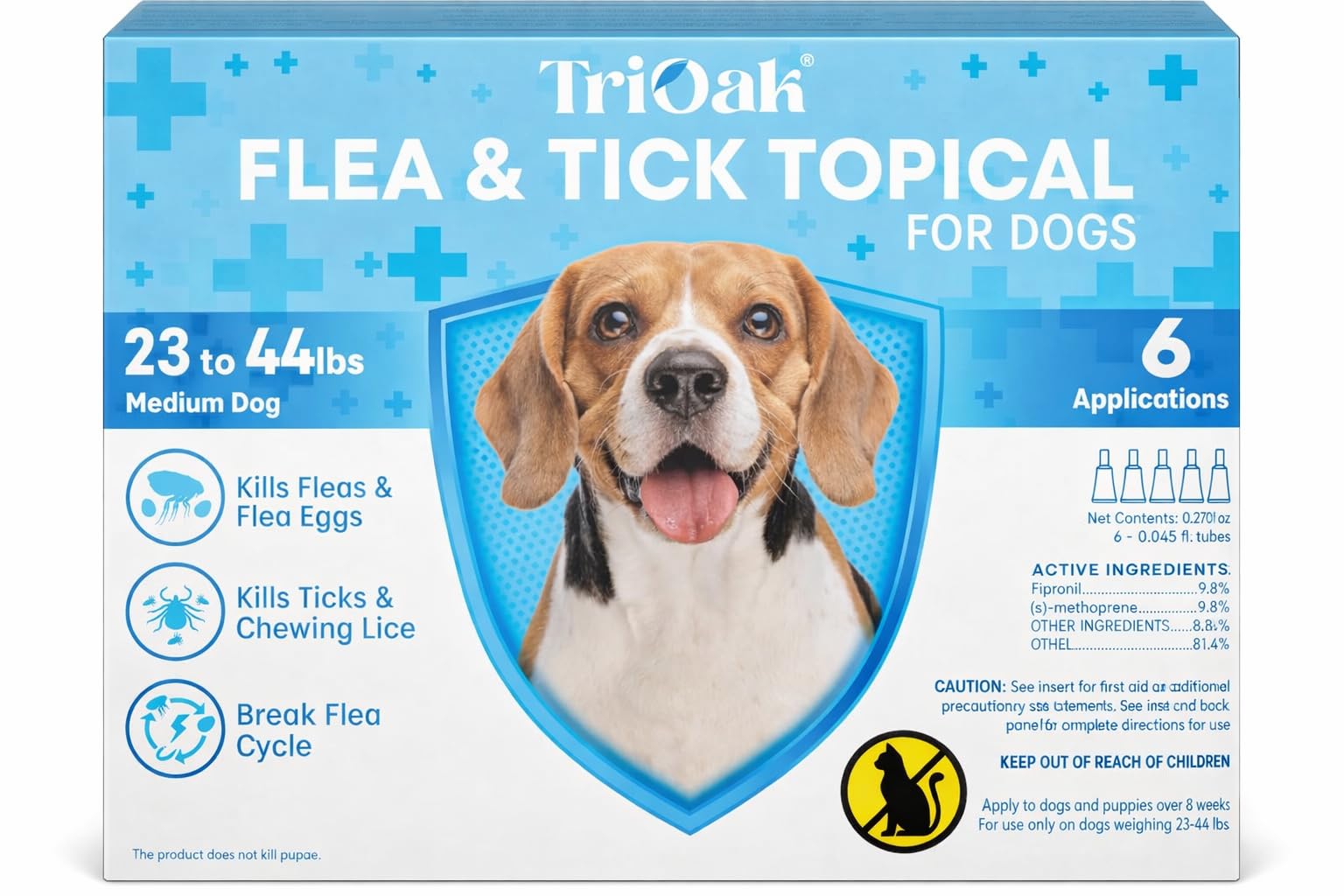TriOak Flea and Tick Topical for Medium Dogs