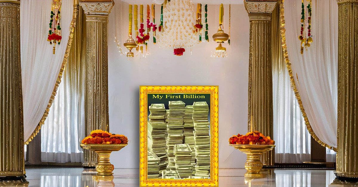 My First Billion Wall Art - Motivational Currency Print -6