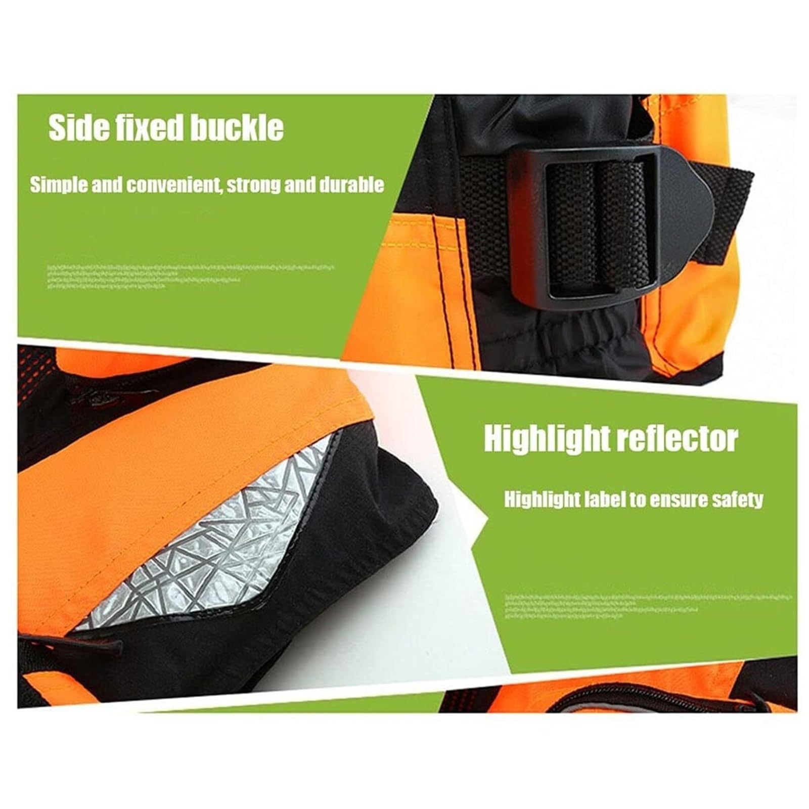 Adult Kayak Vest for Men and Women, High-Buoyancy Adjustable Safety Vest with Detachable Multi-Pocket Storage Bag, Comfort Wear for Kayaking, Boating, Fishing, Surfing, Swimming