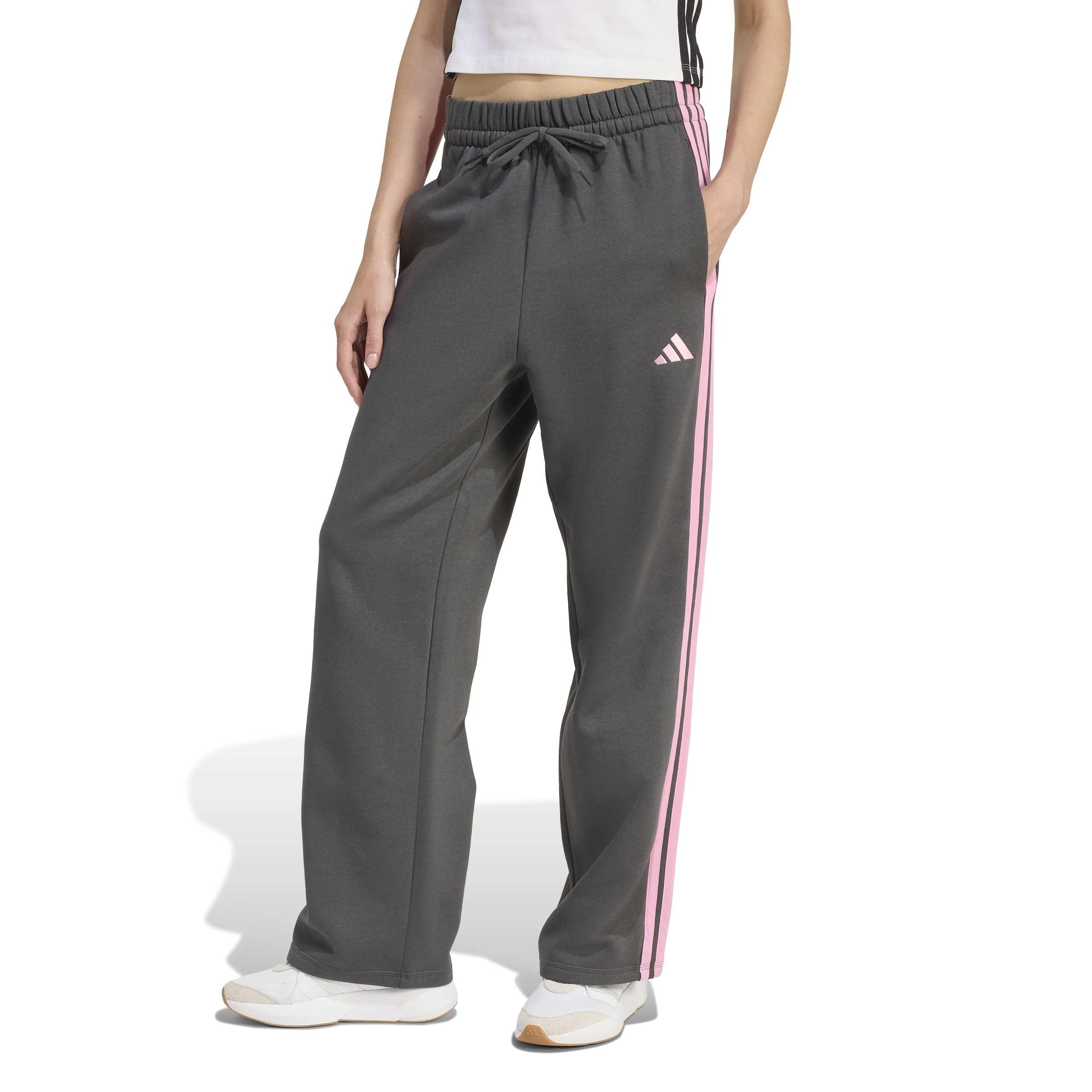 adidas Essentials 3-stripes Open Hem Fleece Pants Pantaloni da golf Donna