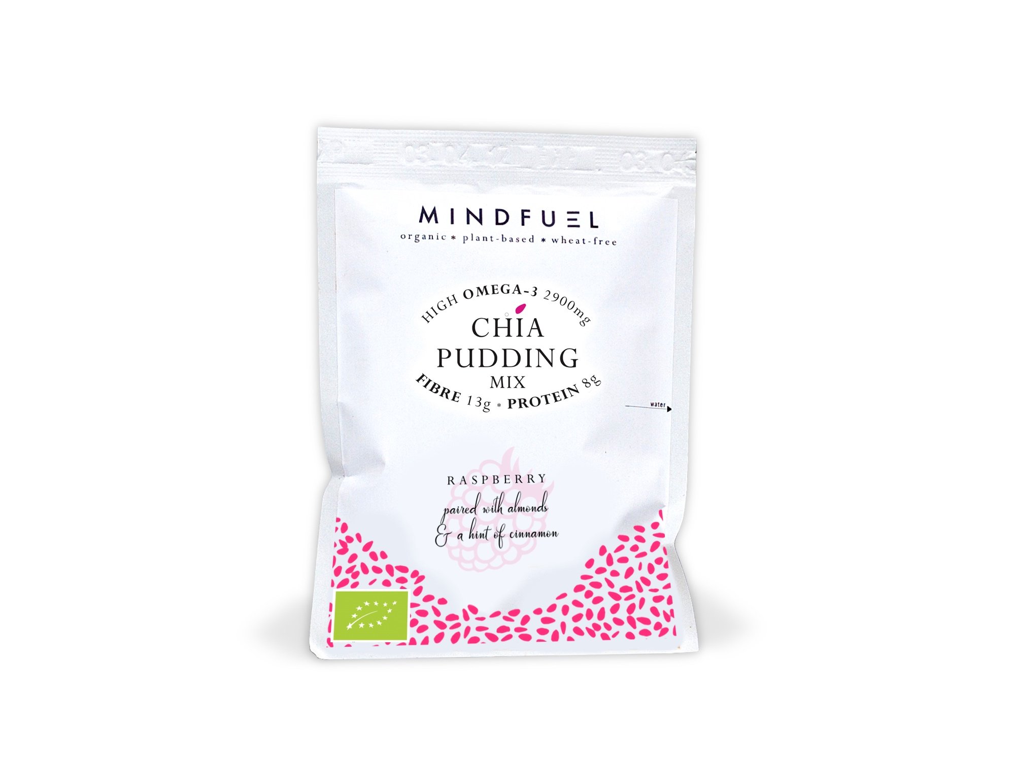 Mindfuel Organic Tart Raspberry Chia Pudding Mix 50 g