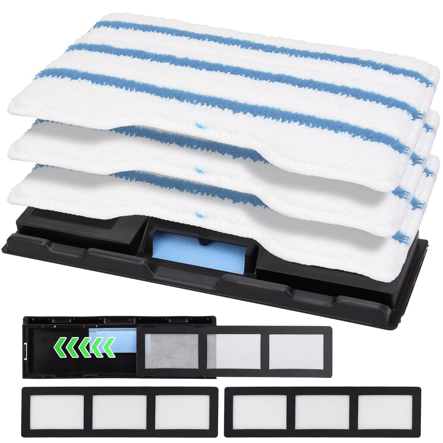 Vacmop Pads for Shark VacMop 2-in-1 Cordless Hard Floor Vacuum Spray Mop