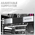 UpHere noir & blanc GPU Support du support - Support de carte graphique, empêche le marquage de la carte vidéo / support de la coque, G27654