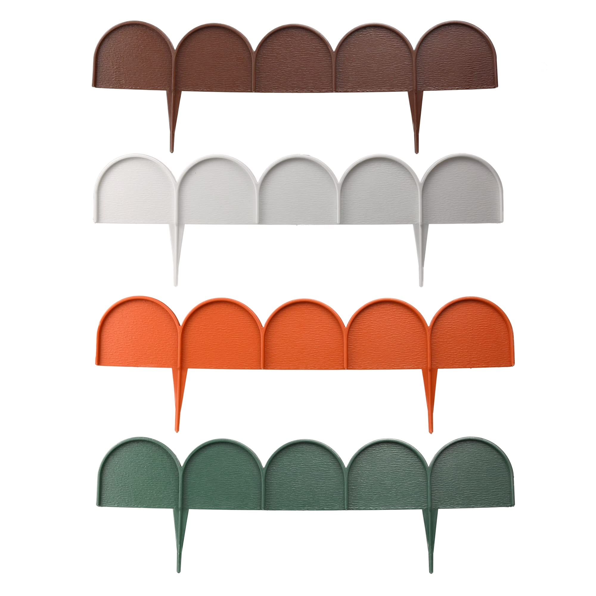 Lawn Edging, 10-metre Flexible Garden Edging, Plastic Flower Ben Edging, Easy Installation, Flexible Material (Terracotta)