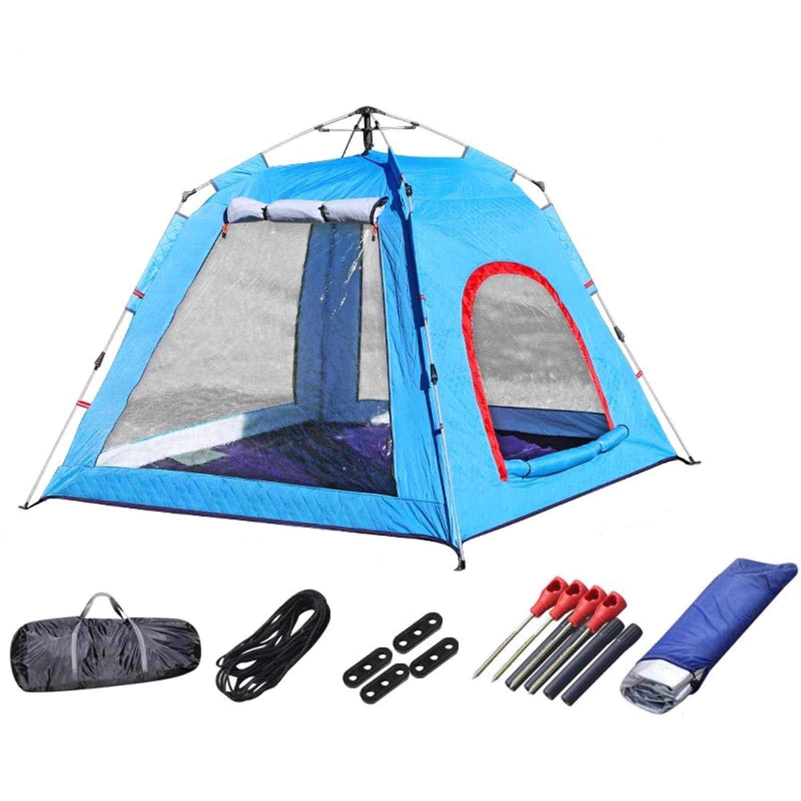 Ice fishing tent Przenośny schron do wędkowania pod lodem dla 1-2 osób, można szybko zainstalować, z torbą transportową, do wędrówek pieszych