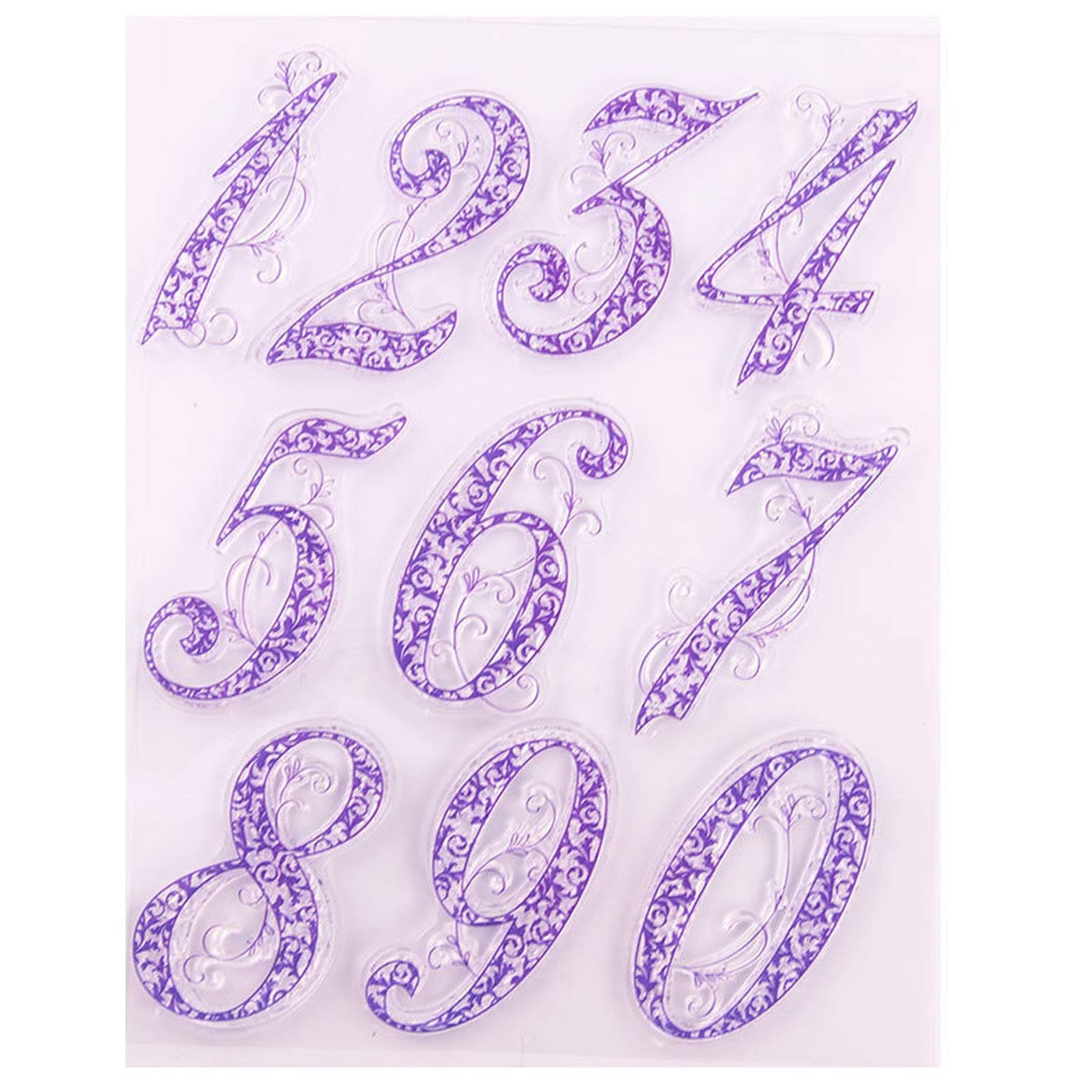 arriettycraft Numbric Numbers Clear Stamps for Card Making Decoration and DIY Scrapbooking โ image 1