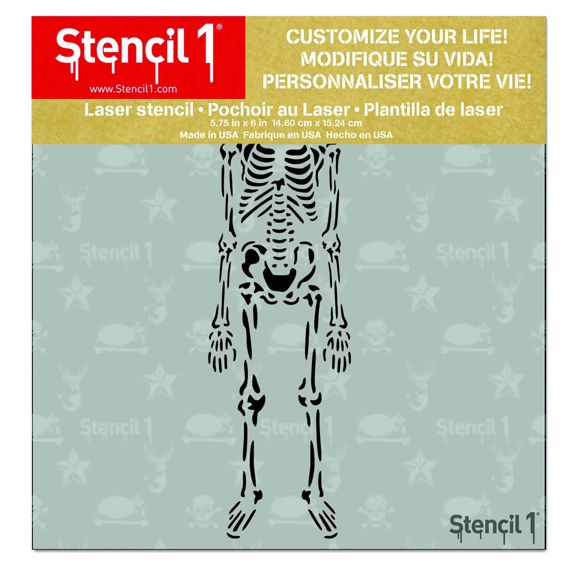 Stencil1 x 6-inch Stencil-Skeleton - Image 2