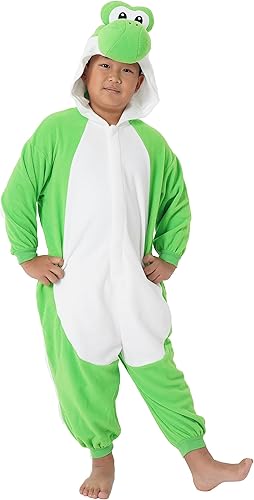 Miniatura 3 de SAZAC Kigurumi - Super Mario Bros. - Yoshi - Disfraz enterizo de Halloween - Talla para niños (5 a 9 años), Yoshi