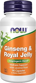 NOW Foods Ginseng & Royal Jelly Caps. 90's