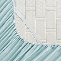 Vista 224 de Empyrean Charcoal Grey Extra Deep Pocket Fitted Sheet Full Size, Hotel Luxury Deep Pocket Full Size Fitted Sheet Only Easily Fits 18 to 24 Inch