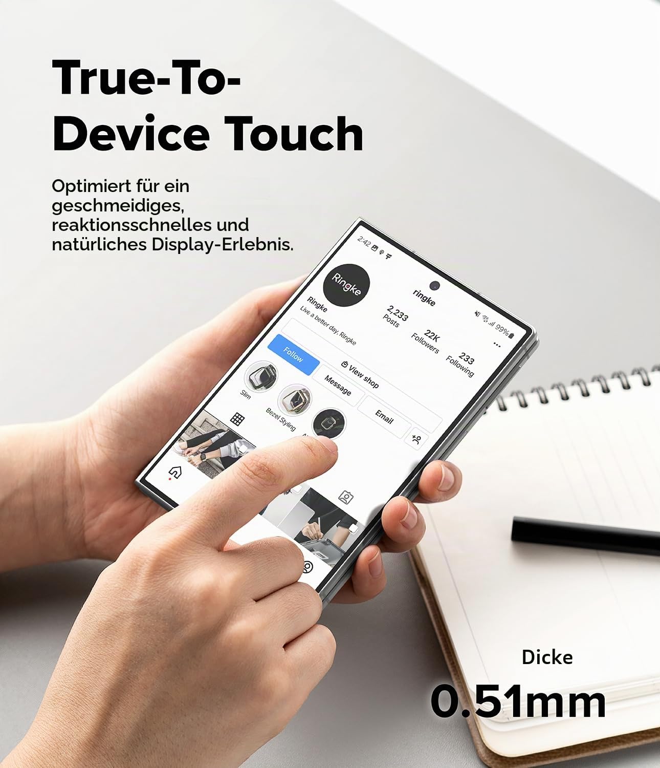 Ringke Funda y Protector Pantalla para Galaxy Z Fold 8