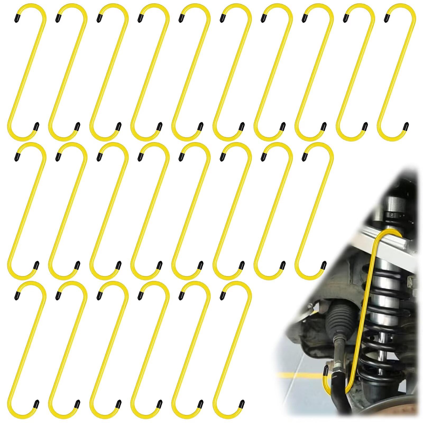 BFXM 24PCS Brake Caliper Hanger Caliper Hangers Hooks with Rubber Tips